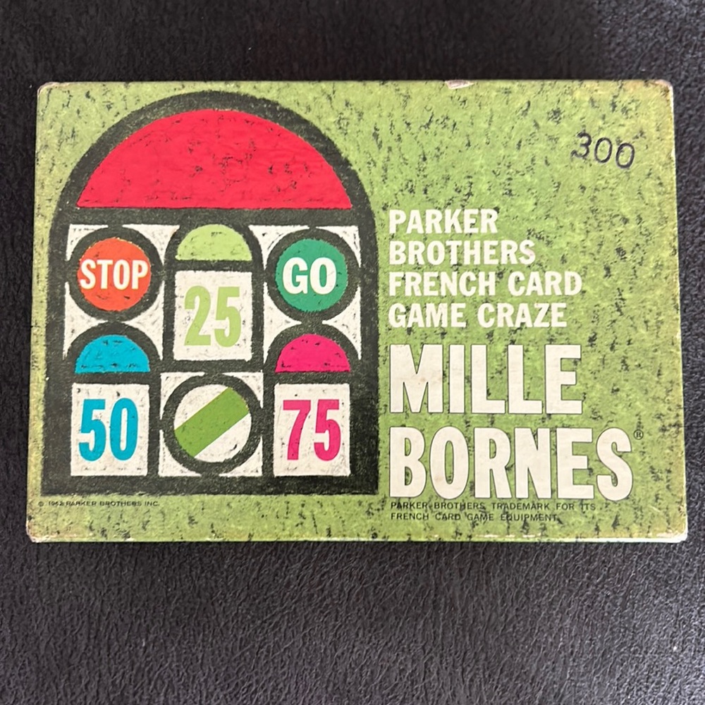 Mille Bornes Card Game